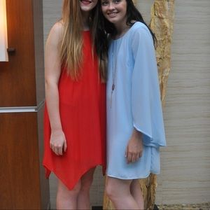 Sparkly Halter Red Homecoming Dress